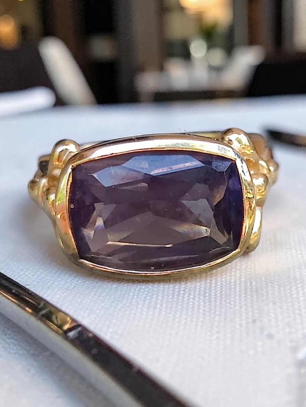 Ross-Simons Vermeil Sterling Silver Alexandrite Ring